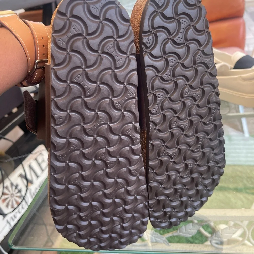 NIB Birkenstock Gizeh Oiled Leather In Habana 7953062